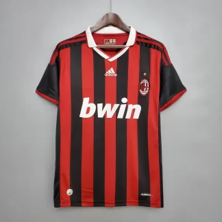 Camiseta de Fútbol Retro 2009/2010 AC Milan Local Calidad Tailandesa