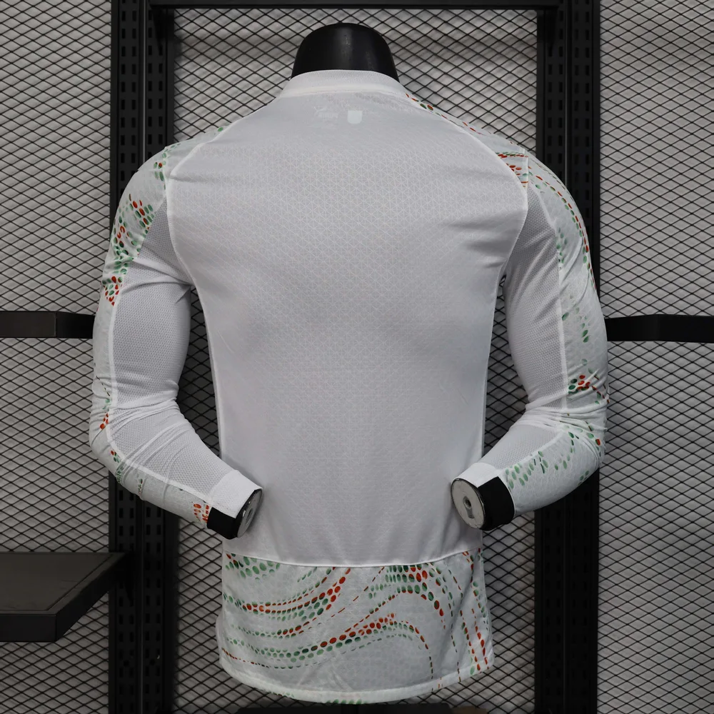 Camiseta de Fútbol Visitante de Portugal de Manga Larga Versión Jugador 2025 AAA calidad aficionado