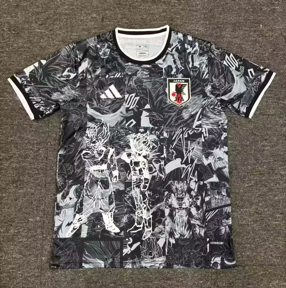 2025/2026 Camiseta de Fútbol Japón Blanca Saiyan Negra Calidad Tailandesa