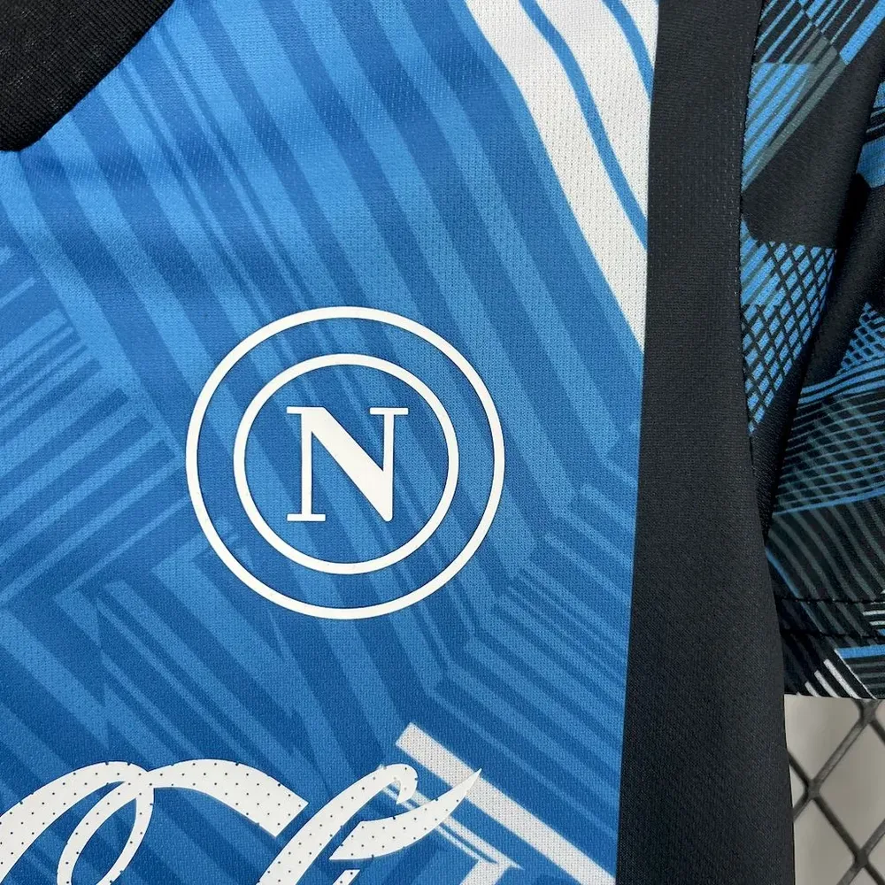 Camiseta de Fútbol Edición Conjunta 2024/2025 del Napoli Calidad Tailandesa Talla Infantil