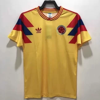 1990 Retro Colombia Equipación Local Camiseta de Fútbol Calidad Tailandesa