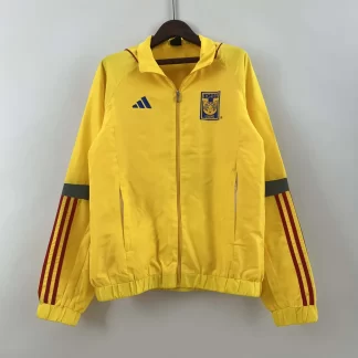 2023/2024 Chaqueta Cortavientos Jersey Tigres Amarillo Camiseta de Fútbol Calidad Tailandesa