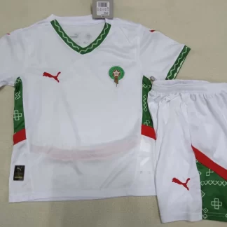2024/2025 Camiseta de Fútbol Visitante Selección Nacional de Marruecos AAA calidad fan Talla Infantil