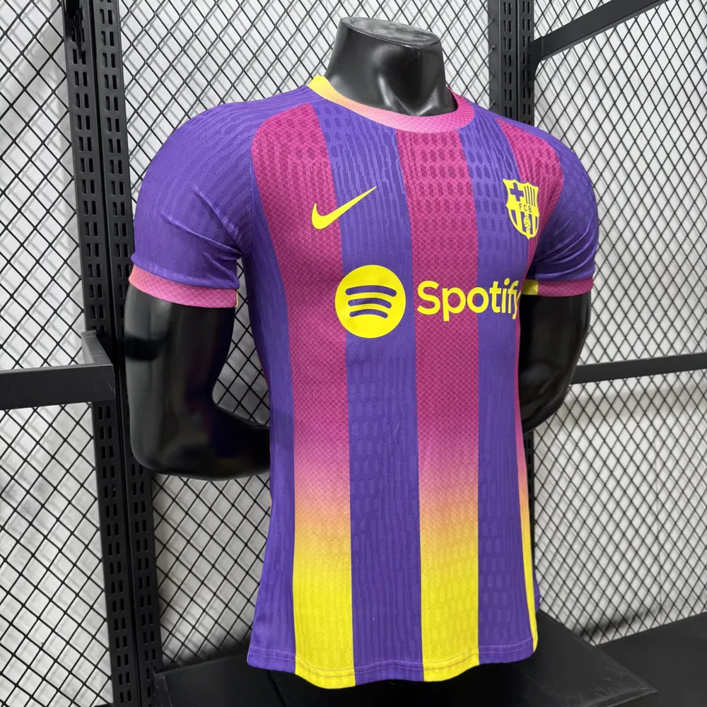 2026/2027 Versión Jugador Barcelona Edición Especial Rojo Púrpura Camiseta de Fútbol 1:1 Calidad Tailandesa