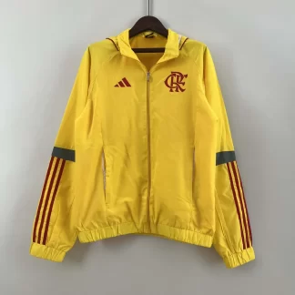 2023 Flamengo Windbreaker yellow Soccer Jersey AAA fan-grade