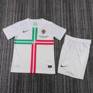 Camiseta de Fútbol Visitante Retro Portugal 2012 Calidad Tailandesa 1:1 Talla Infantil
