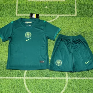 Camiseta de Fútbol Visitante Selección Nacional de Nigeria 2025/2026 Calidad Tailandesa Talla Infantil