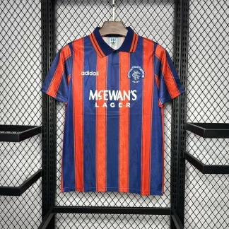 Camiseta de Fútbol Retro Visitante Rangers 1993/1994 Calidad Tailandesa
