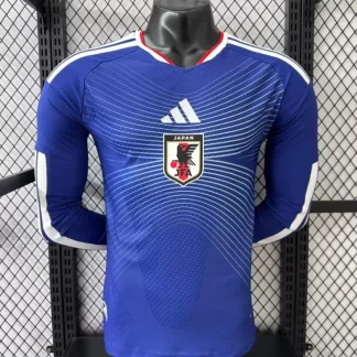 Camiseta de fútbol Local de Japón Versión Jugador Manga Larga 2025/2026 Calidad Thai