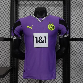 2025/2026 Versión jugador Dortmund Portero morado Camiseta de fútbol 1:1 Calidad tailandesa