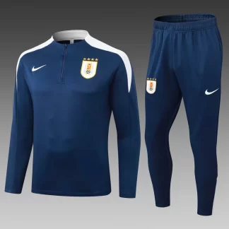 2025 Uruguay Chándal de Entrenamiento Semipull Azul Real AAA Grado Fan
