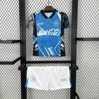 Camiseta de Fútbol Edición Conjunta 2024/2025 del Napoli Calidad Tailandesa Talla Infantil