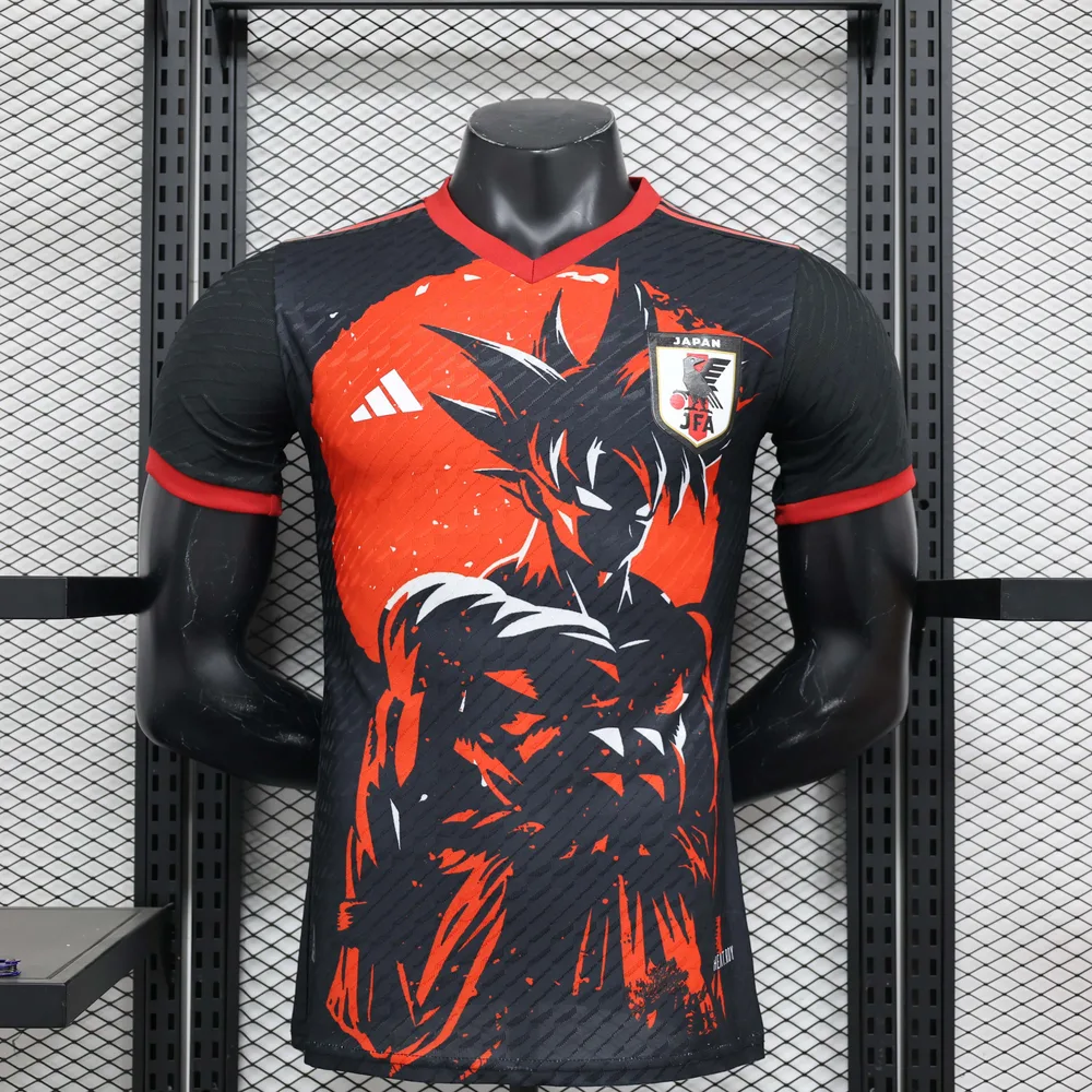 Camiseta de fútbol edición especial Saiyans rojo jugador Japón 2024 AAA calidad fan