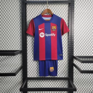 Camiseta de Fútbol Local Barcelona 2023/2024 Calidad Tailandesa Talla Infantil