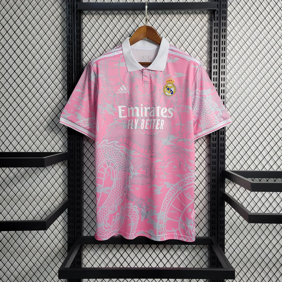 Camiseta de Fútbol Rosa del Dragón Chino del Real Madrid 2023/2024