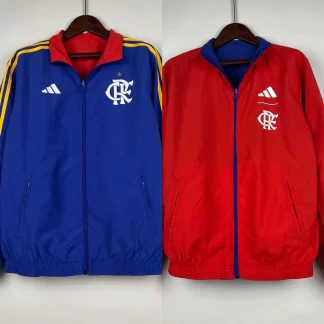 2023-2024 Flamengo Casual Reversible Windbreaker (Blue-red) Soccer Jersey AAA fan-grade