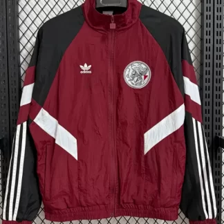 2025/2026 Camiseta de Fútbol Cortavientos Rojo Azufaifa Ajax 1:1 Calidad Tailandesa