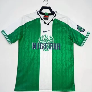 Camiseta de Fútbol Local Retro Selección Nacional de Nigeria 1996 Calidad Tailandesa