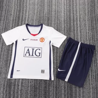 Camiseta de fútbol infantil retro 2008/2009 Manchester United Visitante Calidad Tailandesa