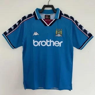 1997-1998 Retro Manchester City Camiseta Local Calidad Tailandesa