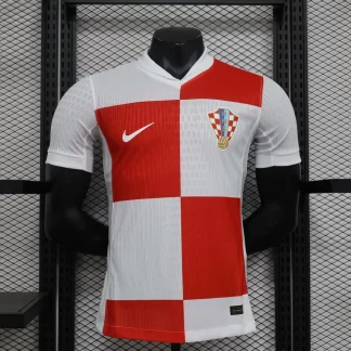 Camiseta de Fútbol Local Selección Nacional de Croacia Versión Jugador 2024 Calidad Tailandesa