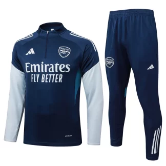 2025/2026 Arsenal Chándal Semi-Cremallera Azul Real Camiseta Fútbol Calidad Thai Set 01