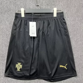 Pantalón corto negro Edición Especial de Portugal 2026 AAA calidad fan