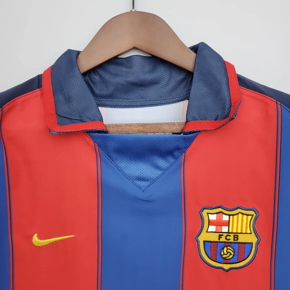Camiseta de Fútbol Local Retro de Barcelona 2003/2004 Calidad Tailandesa