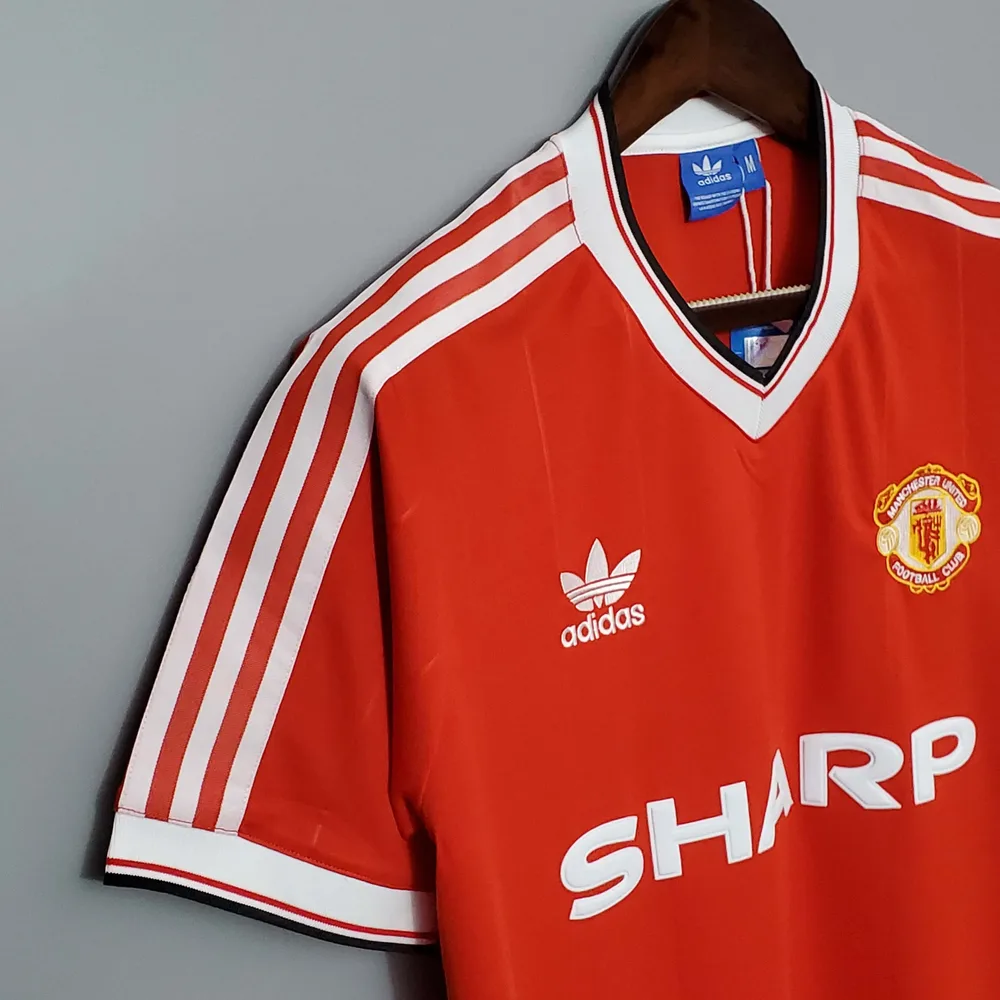 Camiseta de Fútbol Retro 1983/1984 Local Manchester United Calidad Tailandesa