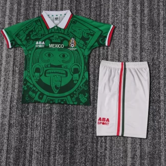 Camiseta de Fútbol Local Retro México 1998 Calidad Tailandesa 1:1 Talla Infantil