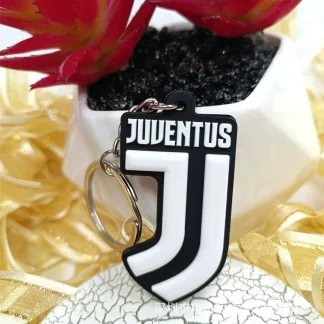 Llavero de PVC de fútbol de aficionado de la Juventus
