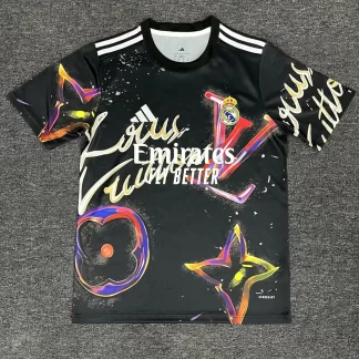 2025/2026 Real Madrid Edición Especial Negra y Roja Camiseta de Fútbol Calidad Tailandesa
