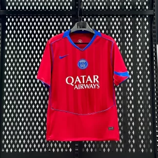 2025/2026 PSG Paris Saint-Germain Tercera Visitante Roja Camiseta de Fútbol Calidad Tailandesa