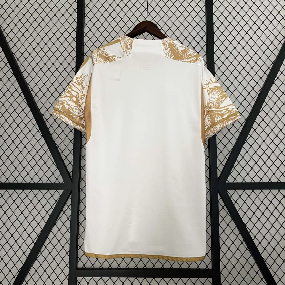2023/2024 Real Madrid Dragón Dorado Blanco Edición Especial Camiseta de Fútbol Calidad Tailandesa