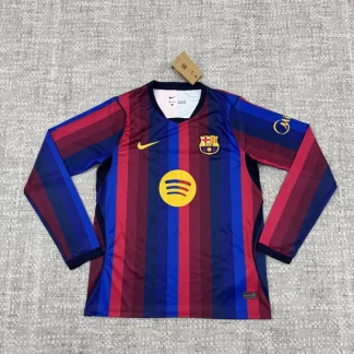 2026/2027 Manga Larga Barcelona Local Camiseta de Fútbol 1:1 Calidad Tailandesa