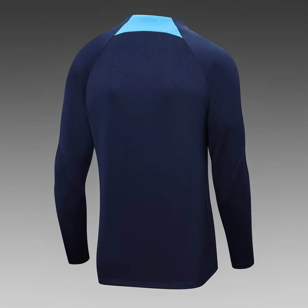Conjunto de Entrenamiento de Media Cremallera Azul Oscuro del Barcelona 2022/2023