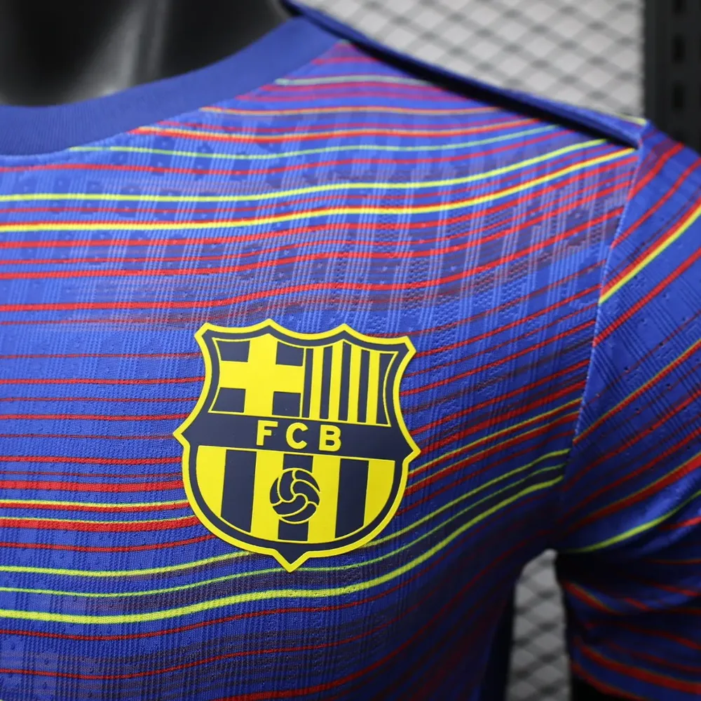 2025/2026 Camiseta de Fútbol Versión Jugador Barcelona Mono de Precompetición Calidad Tailandesa — Vista 6