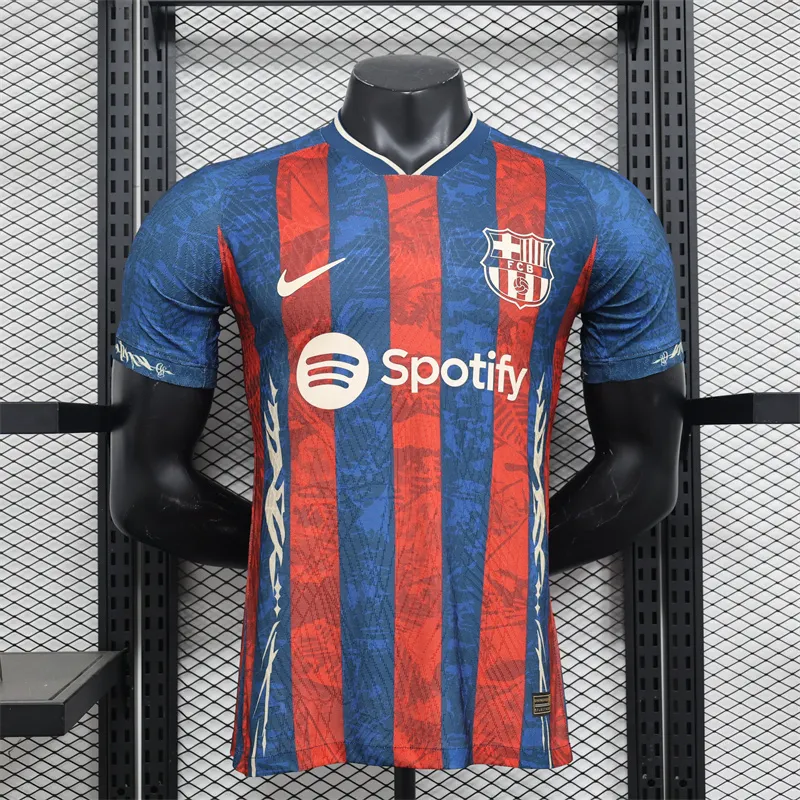 2024/2025 Camiseta Edición Especial Rayas Versión Jugador Barcelona Calidad Tailandesa — Vista 10