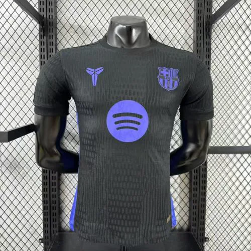 2025/2026 Camiseta de Fútbol Versión Jugador Barcelona Versión Conjunta Negra Calidad Tailandesa — Vista 1