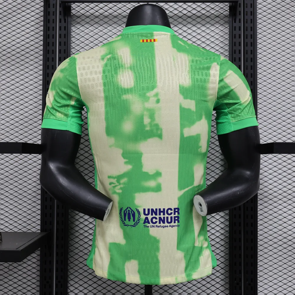 Camiseta de Fútbol Versión Jugador Tercera Equipación Visitante Barcelona 2024/2025 — Vista 2
