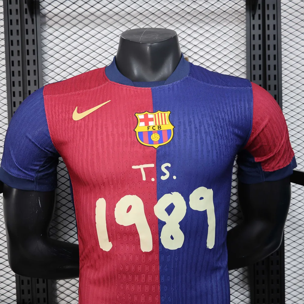 2025/2026 Camiseta de Fútbol Local 1989 Publicidad del Barcelona Versión Jugador Calidad Tailandesa — Vista 3