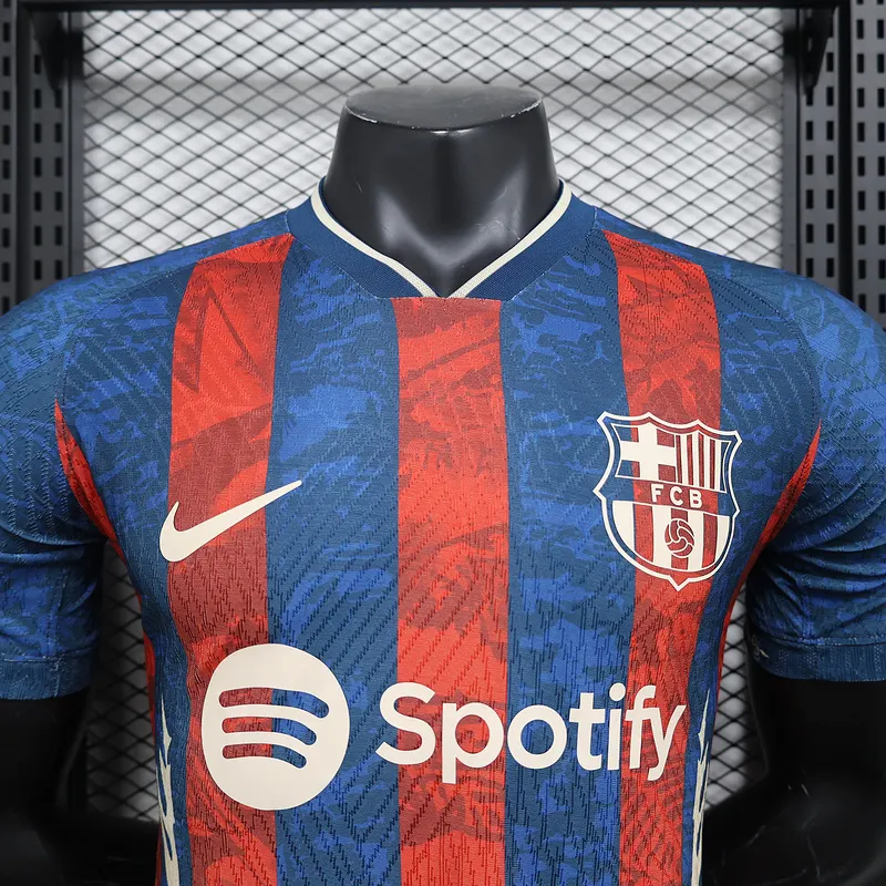 2024/2025 Camiseta Edición Especial Rayas Versión Jugador Barcelona Calidad Tailandesa — Vista 12