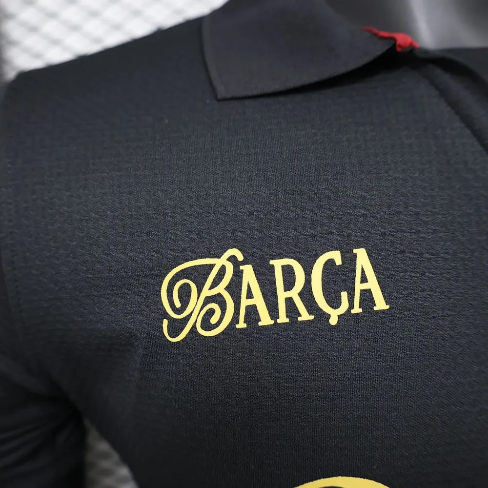 2024/2025 Versión Jugador Barcelona 304 Aniversario Edición Negra Camiseta Calidad Tailandesa — Vista 6