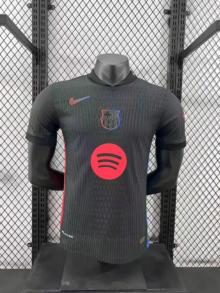Camiseta de Fútbol Visitante Versión Jugador Barcelona Sin Spotify 2024/2025 Calidad Tailandesa — Vista 1
