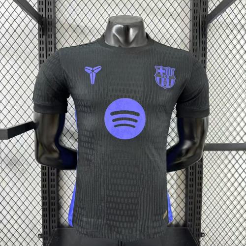 2025/2026 Camiseta de Fútbol Versión Jugador Barcelona Versión Conjunta Negra Calidad Tailandesa — Vista 10