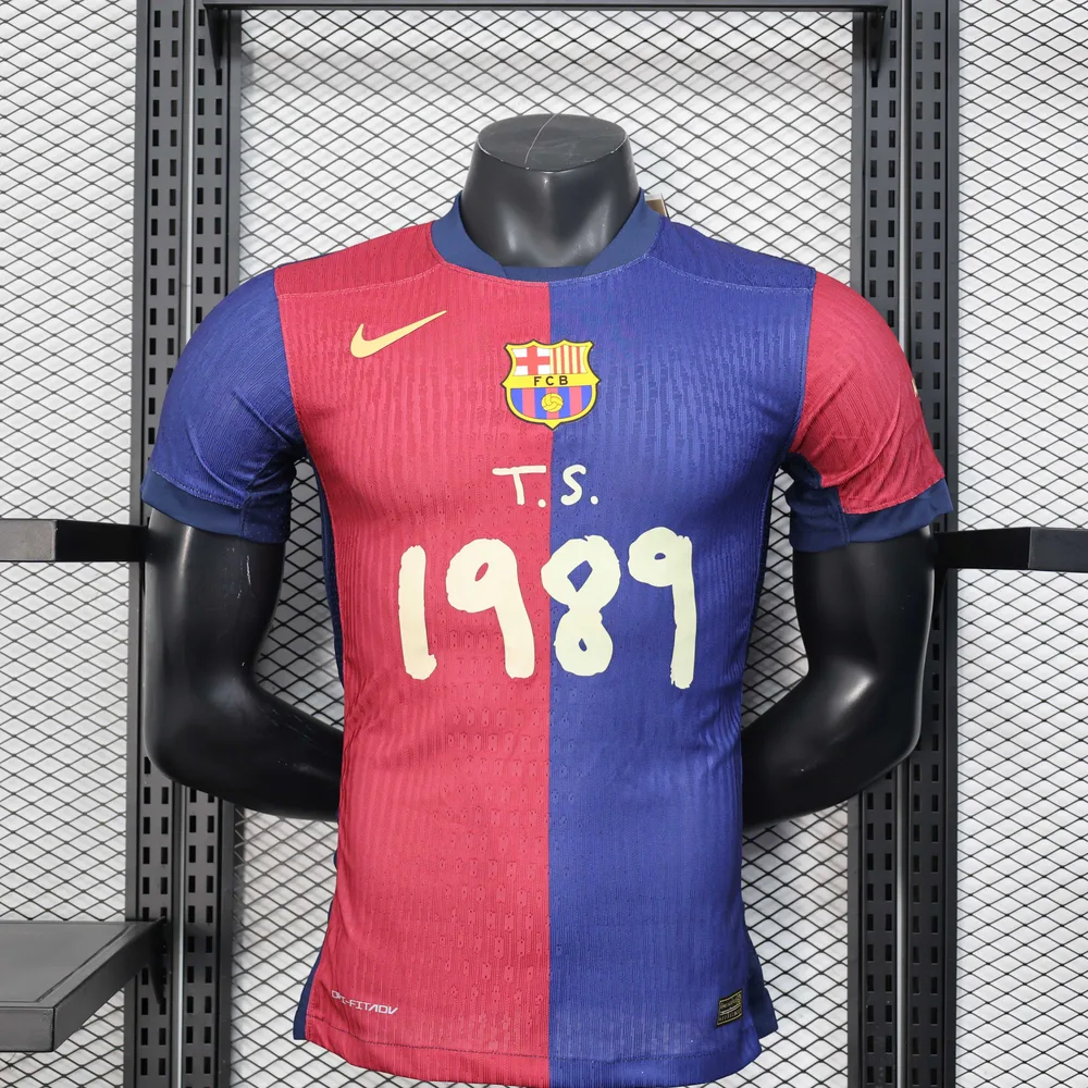 2025/2026 Camiseta de Fútbol Local 1989 Publicidad del Barcelona Versión Jugador Calidad Tailandesa — Vista 1