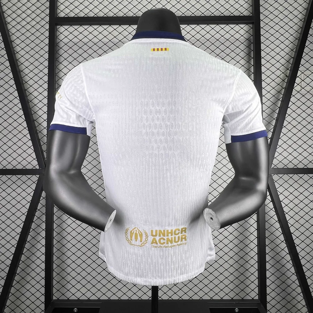 2025/2026 Versión Jugador Barcelona Camiseta Fútbol Blanca Coldplay Calidad Tailandesa — Vista 2