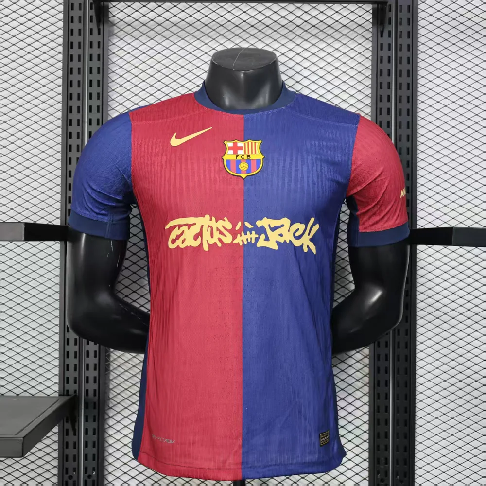 2024/2025 Camiseta de Fútbol Local Versión Jugador Barcelona x Travis Scott Collab Calidad Tailandesa — Vista 1