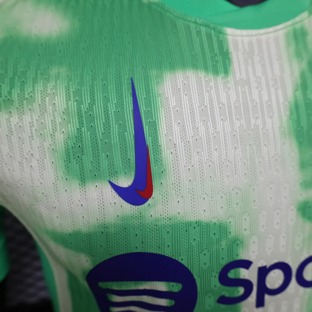Camiseta de Fútbol Versión Jugador Tercera Equipación Visitante Barcelona 2024/2025 — Vista 3