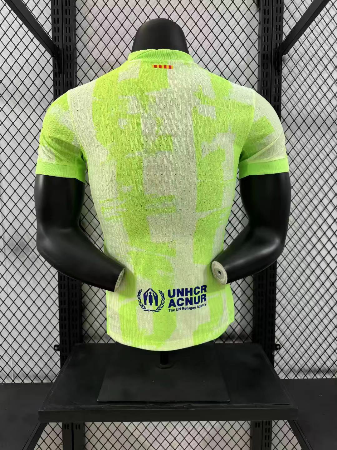 Camiseta de Fútbol Tercera Visitante Versión Jugador Barcelona Sin Spotify 2024/2025 Calidad Tailandesa — Vista 10
